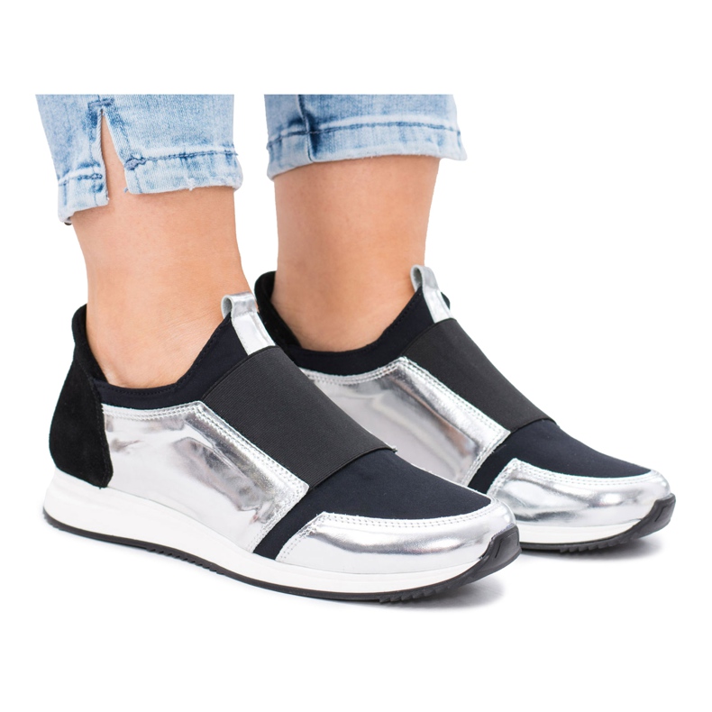 Butmil Urheilukengät, luonnonnahkaa Selavi musta harmaa