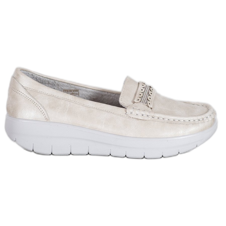 SHELOVET Mukavat Loaferit alustalla keltainen