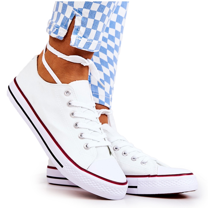 PS1 Valkoiset naisten klassiset lenkkarit Omerta valkoinen