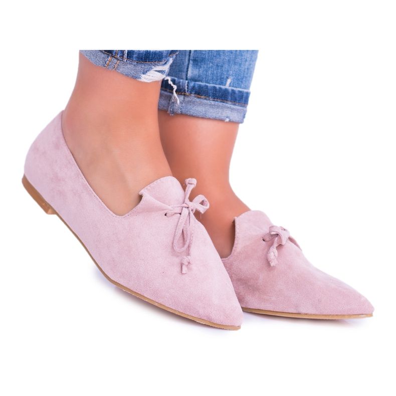 Lu Boo Pink Ballerina Lordsy Spitz Suede Felicianossa vaaleanpunainen