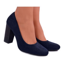Naisten Avokkaat Sergio Leone PB200 Suede Navy Blue Selva tummansininen