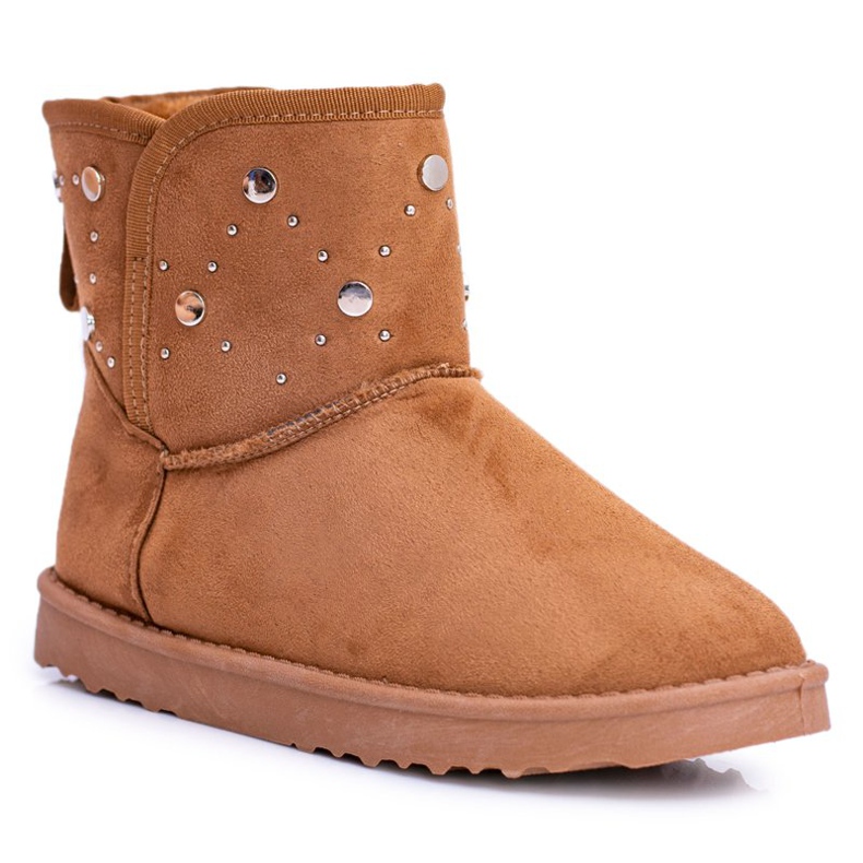 BUGO Naisten lämpimät lumikengät Suede Camel Biggy ruskea