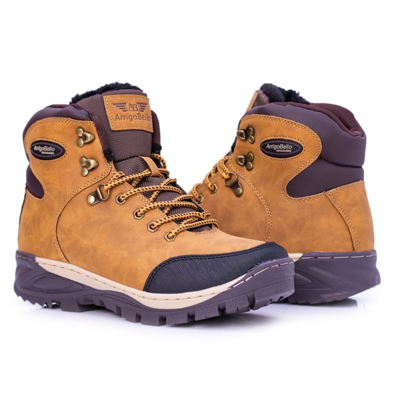 Ax Boxing Lämpimät miesten vaelluskengät Camel Hear turkista ruskea