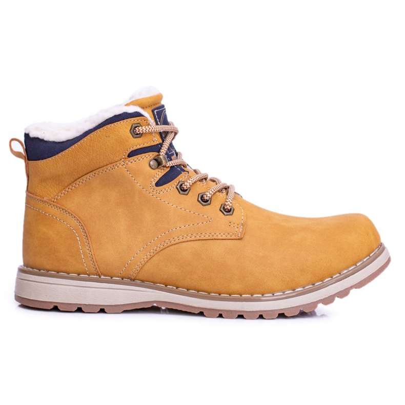 Vico Lämpimät miesten vaelluskengät, joissa Camel Nuss -fleece ruskea