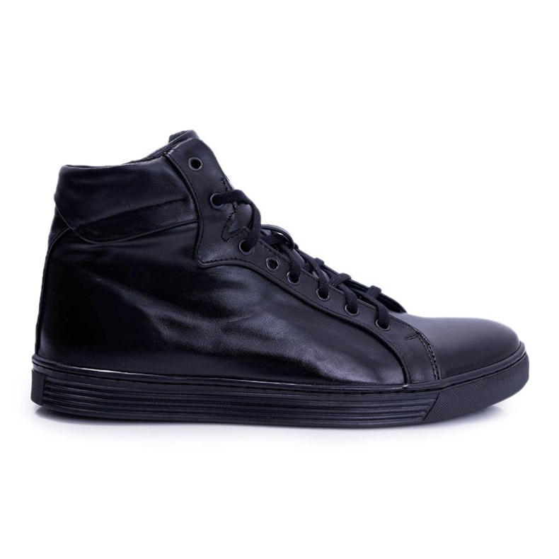 Bednarek Polish Shoes Miesten nahkaiset lenkkarit Bednarek Black Edys musta