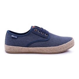 Miesten lenkkarit Espadrilles Big Star Navy Blue AA174174 tummansininen