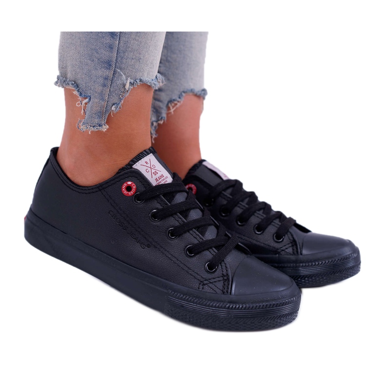 Cross Jeans Naisten lenkkarit Cross Farkut Musta DD2R4029