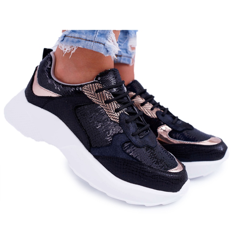 Moow Naisten urheilukengät, musta Rendy keltainen