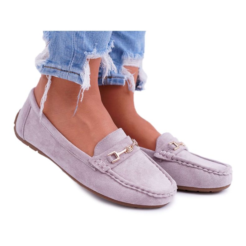CON Naisten Loafers Light Eco-mokkanahka Lila Pink Think vaaleanpunainen