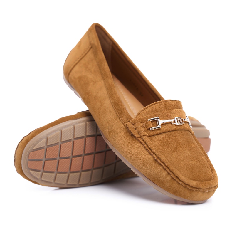 CON Naisten Loafers Light Eco-mokkanahka Camel Think ruskea