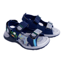 FRROCK Lasten nuorten poikien sandaalit, joissa tarranauha Navy Blue Reksio tummansininen