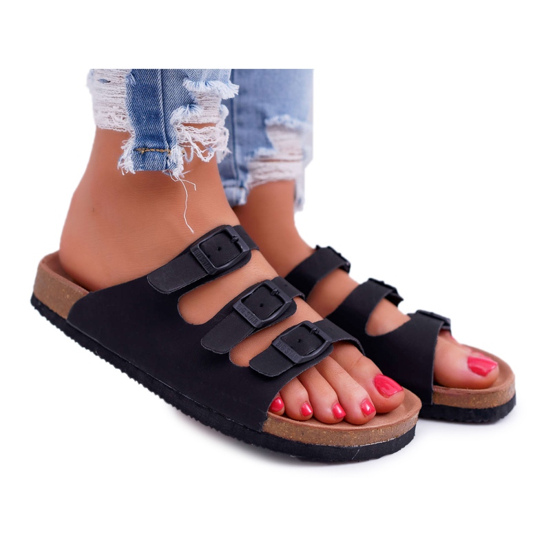 Naisten mustat tohvelit Big Star DD274139