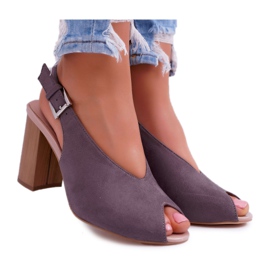 EVE Naisten sandaalit Mokkanahka Tummanharmaa Celian