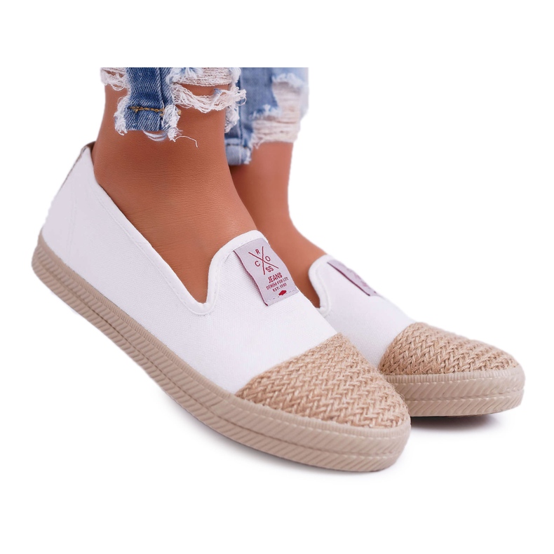 Cross Jeans Naisten Espadrilles Cross Farkut Valkoinen DD2R4044