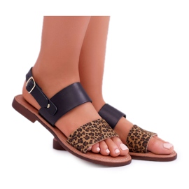 Naisten sandaalit Maciejka Nahka Leopardi Musta IT001-03 / 00-0 Naisten sandaalit Maciejka Nahka Leopardi Musta IT001-03 / 00-0