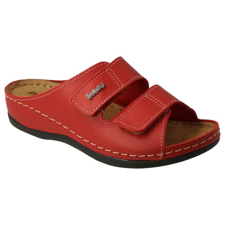 Inblu Red Women's Leather Flops 158D105 punainen