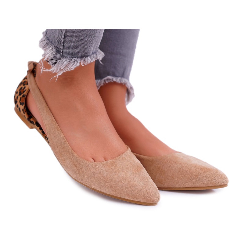 Lu Boo Ballerina Spitz Suede Camel Better ruskea