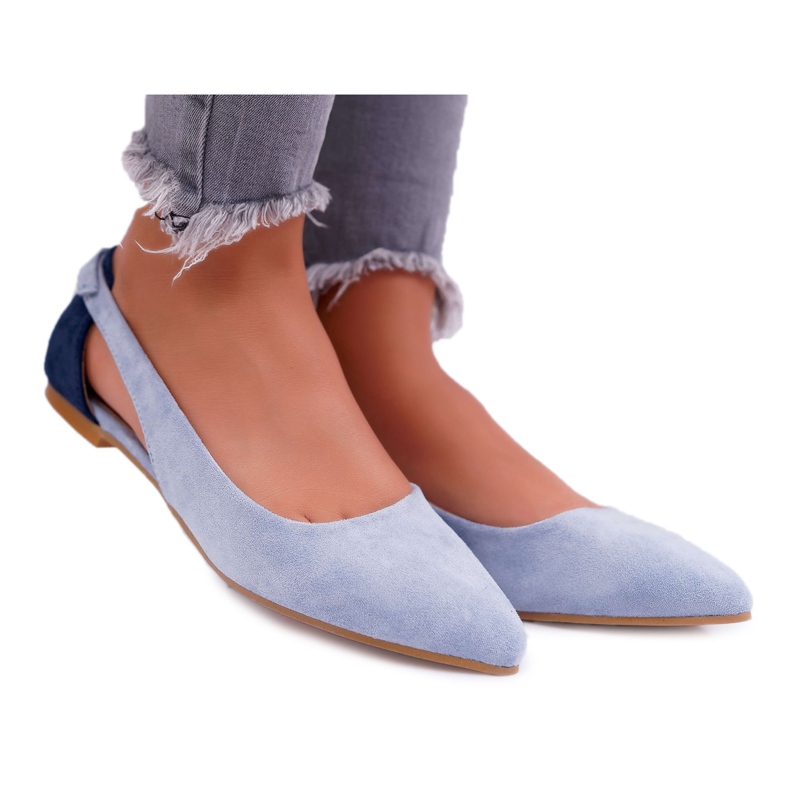 Lu Boo Ballerina Spitz Blue Suede Better sininen
