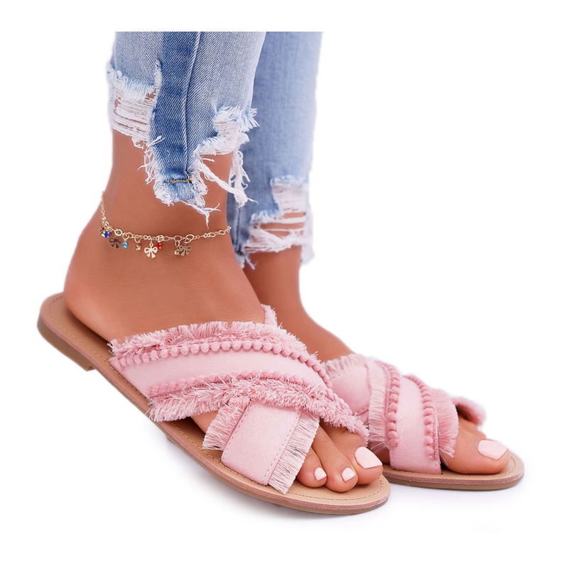 Naisten materiaalitossut Vices 7269 Pink Jamen vaaleanpunainen