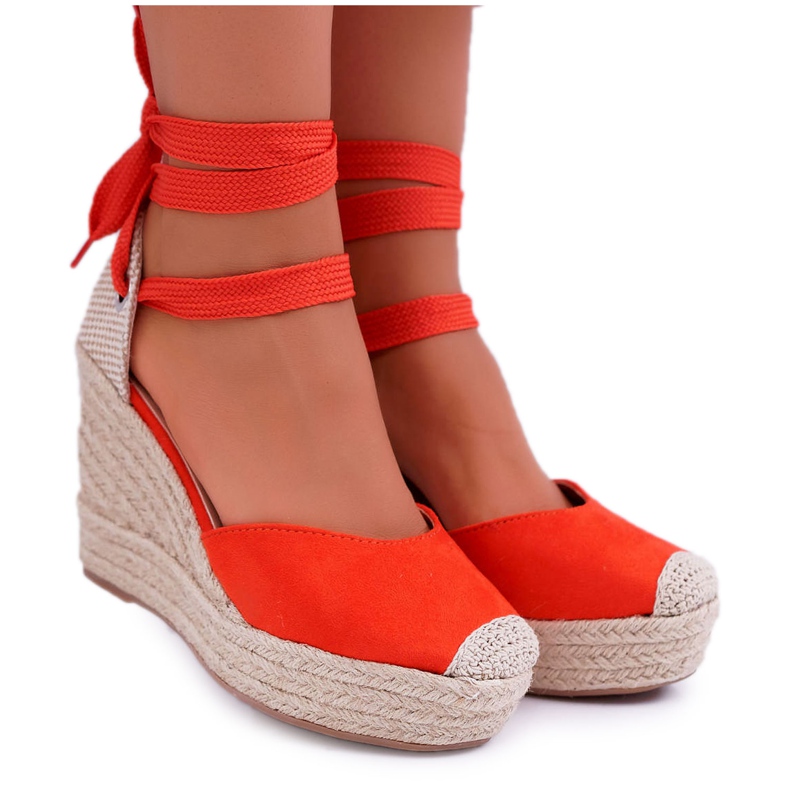Naisten sandaalit Wedge Orange Tahaya oranssi