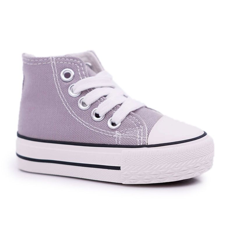 FRROCK Klassiset lasten lenkkarit korkealla vetoketjulla harmaa Filemon