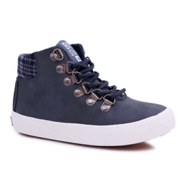 Lasten poikien lenkkarit Big Star Navy Blue EE374038 tummansininen