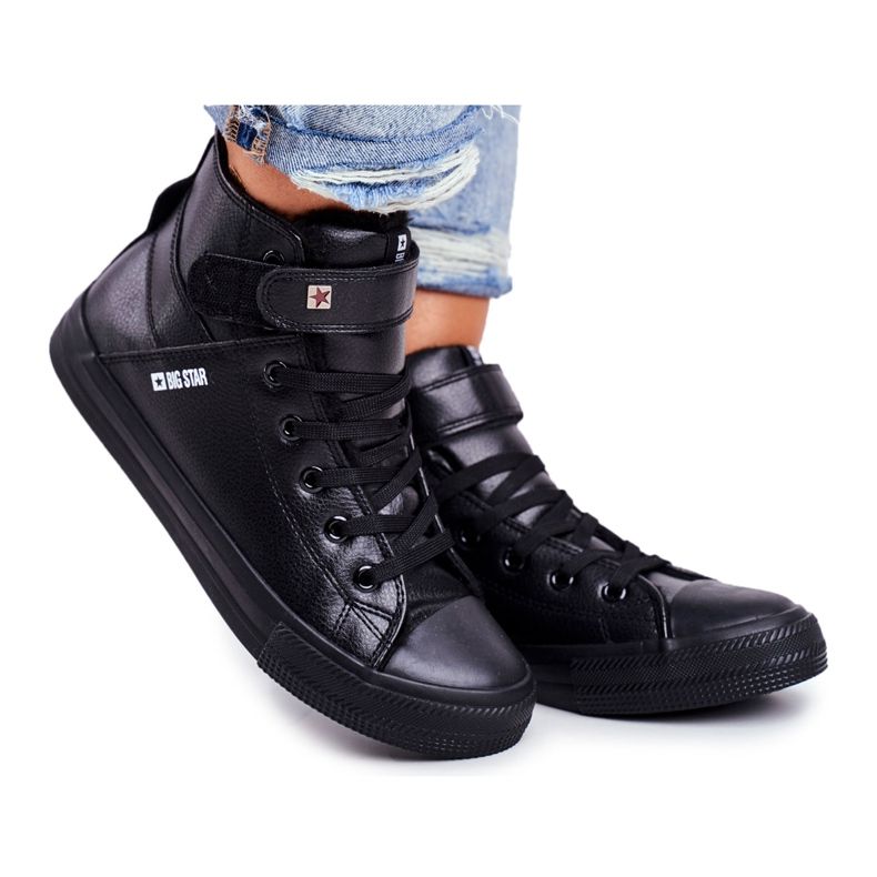 Naisten lenkkarit Big Star Warm Black V274542FW musta