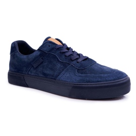 Miesten lenkkarit Big Star Suede Navy Blue EE174363 tummansininen