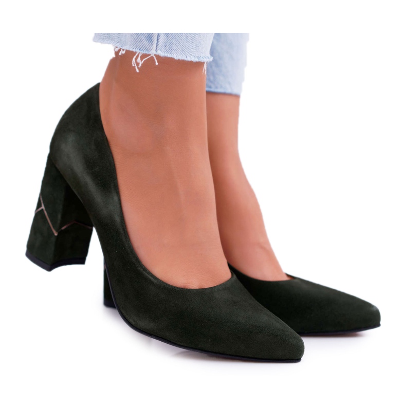 Naisten Avokkaat Laura Messi Suede Oliivi 2050 Tiffany vihreä