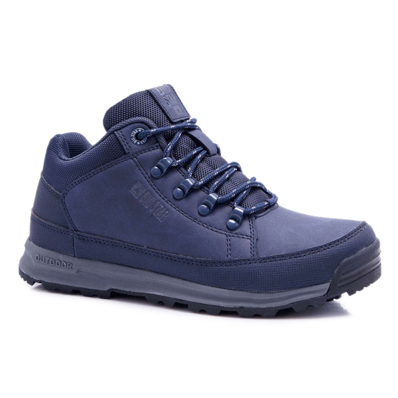 Nuorten vaelluskengät Big Star High Outdoor Navy Blue EE274817 sininen