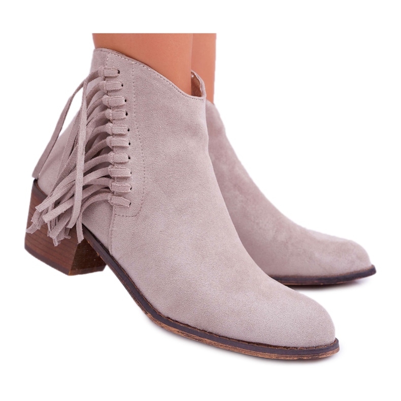 Naisten cowboy -saappaat Beige Agnes