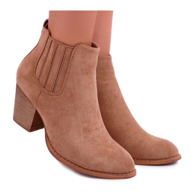 FRID Naisten saappaat korkokengät mokka Beige Gomen