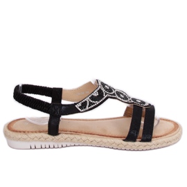 Mustat espadrilliset sandaalit CO-78 Musta