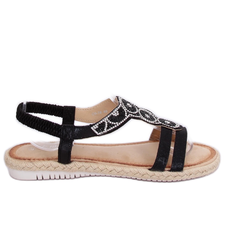 Mustat espadrilliset sandaalit CO-78 Musta