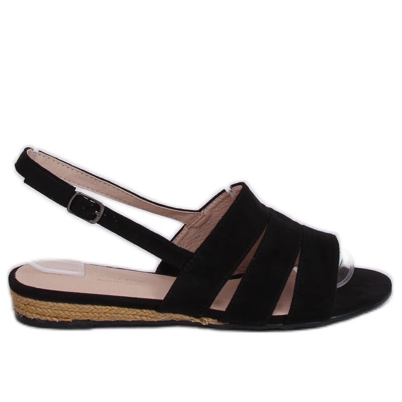 Mustat sandaalit espadrilles 9291 Negro