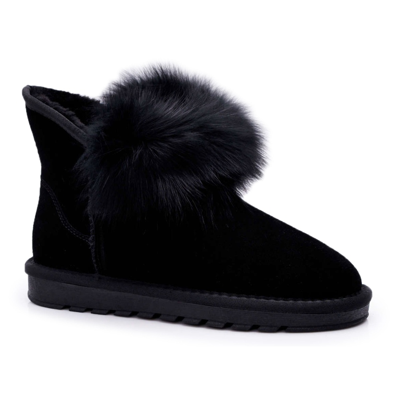 HAN Naisten lumikengät turkisnahkaa Nahkaa Musta Memento