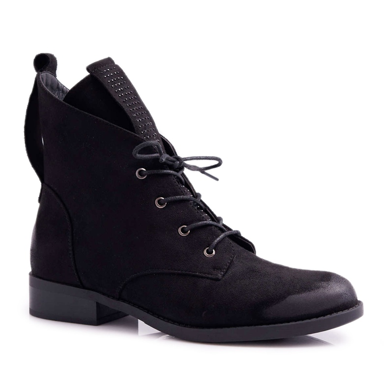 S.Barski Naisten korkeat saappaat Musta Mokkanahka Barski 75-13