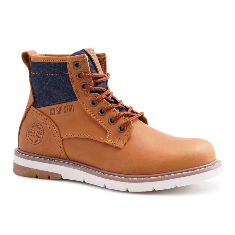 Naisten saappaat Trapperit Big Star Nahka Ruskea EE274004