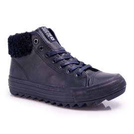 Naisten lenkkarit Big Star High Warm Navy EE274147 tummansininen