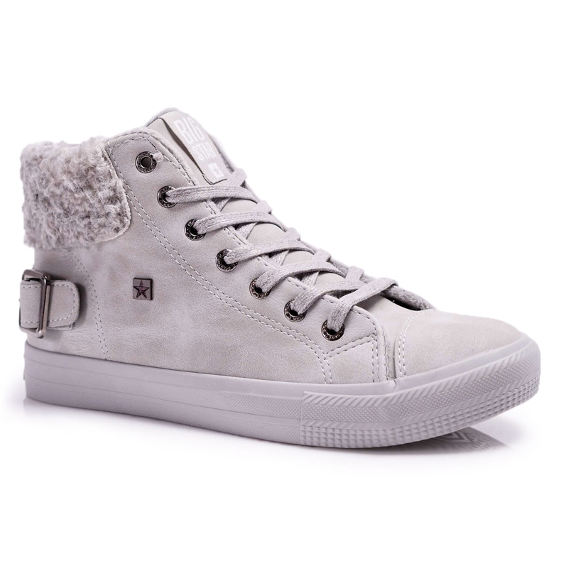 Naisten lenkkarit Big Star High Warm Grey EE274079 harmaa