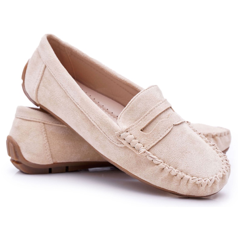 PS1 Naisten Loaferit Beige Suede Bolero