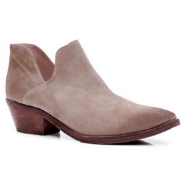 Nicole Naisten saappaat Beige Spring Nahka Anabella