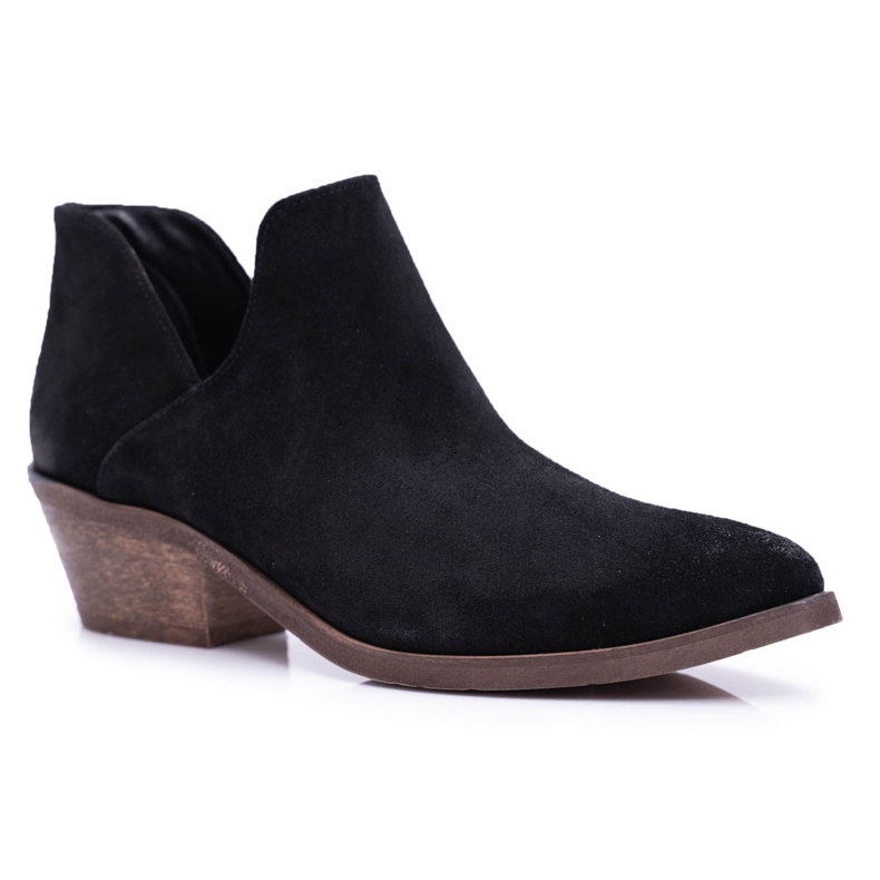 Nicole Naisten saappaat Musta kevätnahka Anabella