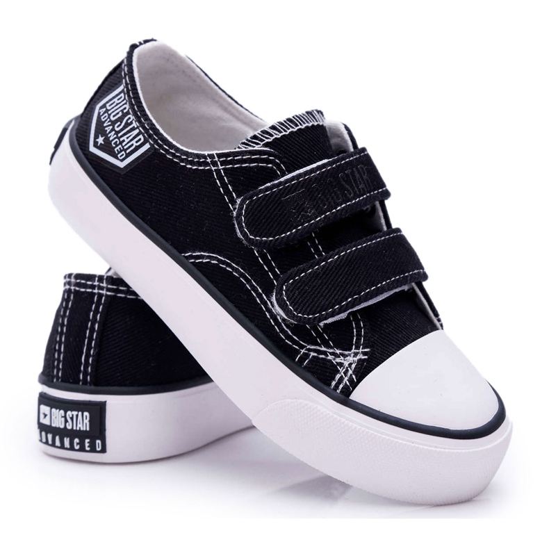 Lasten kengät Tennarit Big Star Velcro Black FF374062 musta