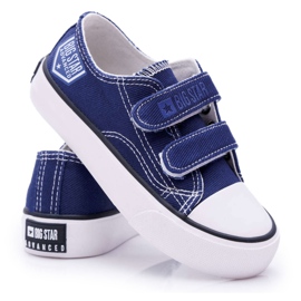 Lasten lenkkarit Big Star Velcro Navy Blue FF374064 tummansininen