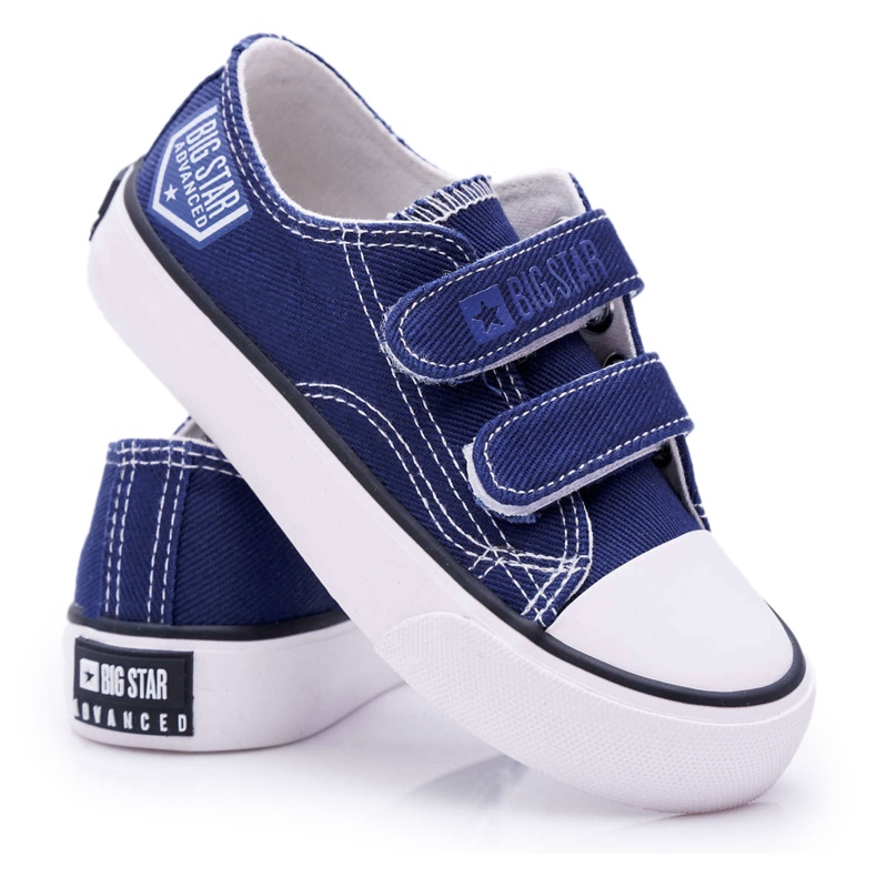 Lasten lenkkarit Big Star Velcro Navy Blue FF374064 laivastonsininen