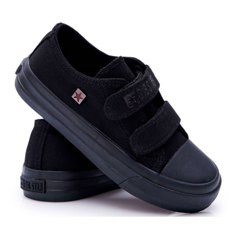 Lasten kengät Tennarit Big Star Velcro Black FF374095 musta