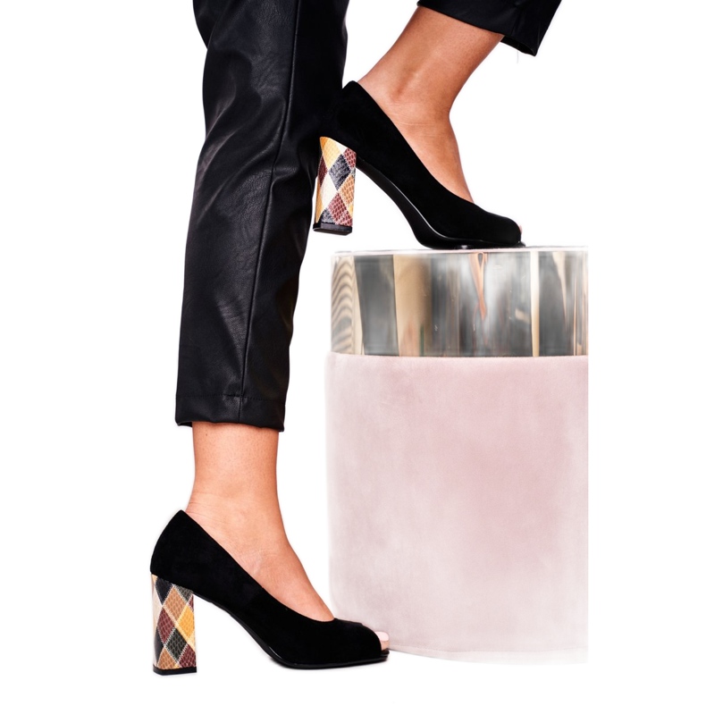 Naisten Avokkaat Sergio Leone Suede Black PB135 Be Mine! musta