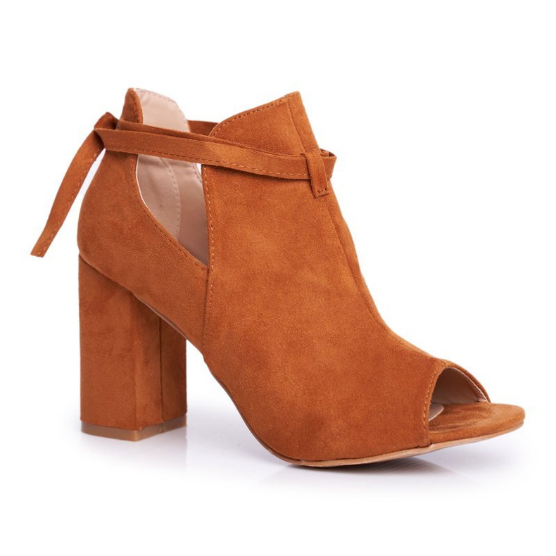 Vinceza Naisten saappaat Sandaalit kantapäässä Avoimet varpaat Kamelin harmaat ruskea keltainen