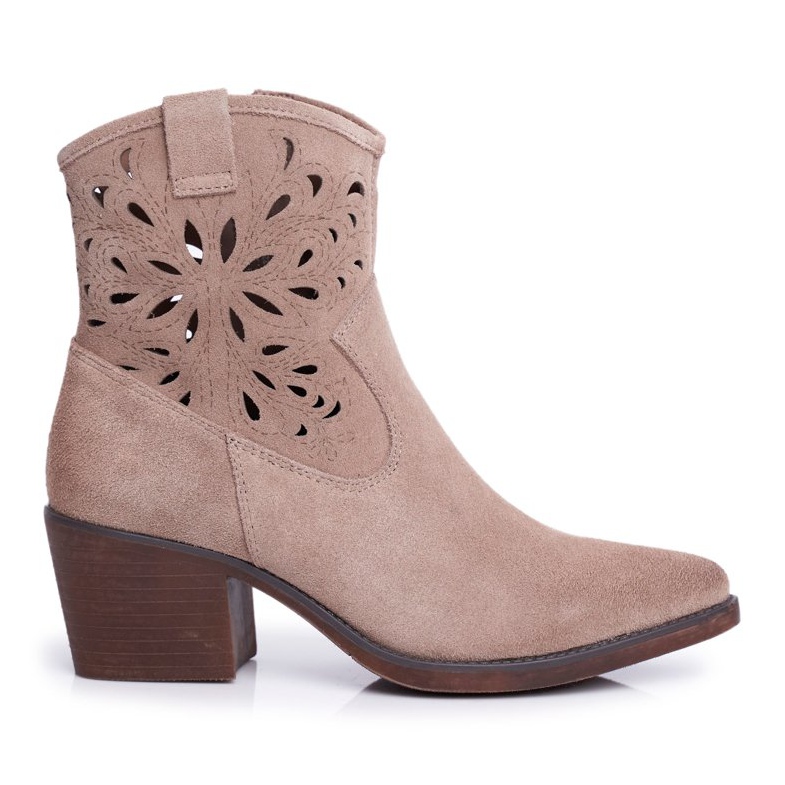 S.Barski Naisten saappaat Nahka Beige Barski 12622